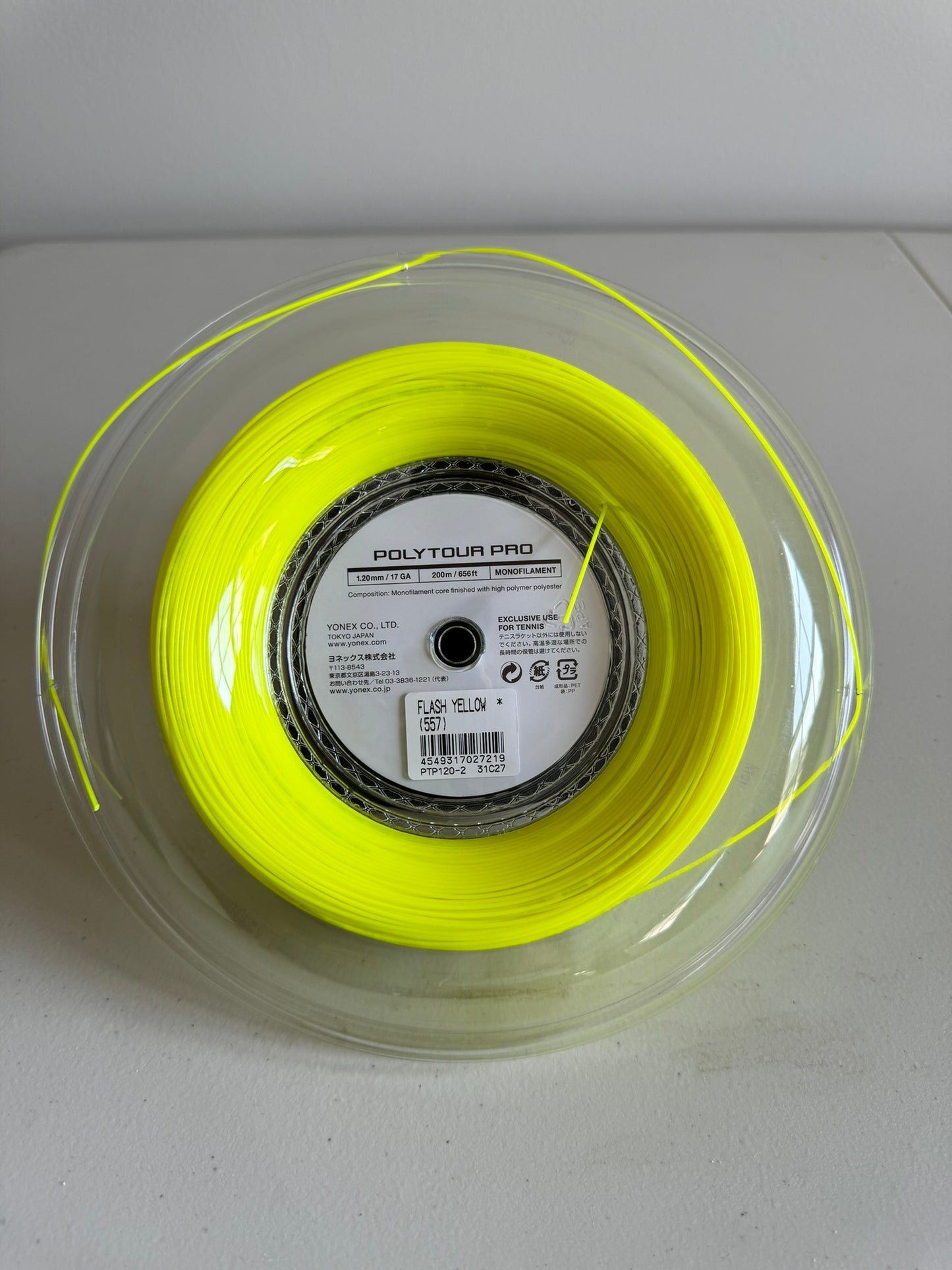 Yonex Poly Tour Pro 17 Reel | 1.20mm PTP 120 Tennis String | Full 200m