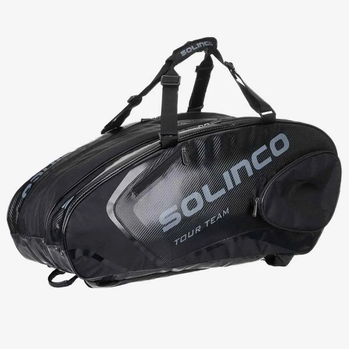 Solinco 15-Pack Tour Team Tennis Racquet Bag Blackout