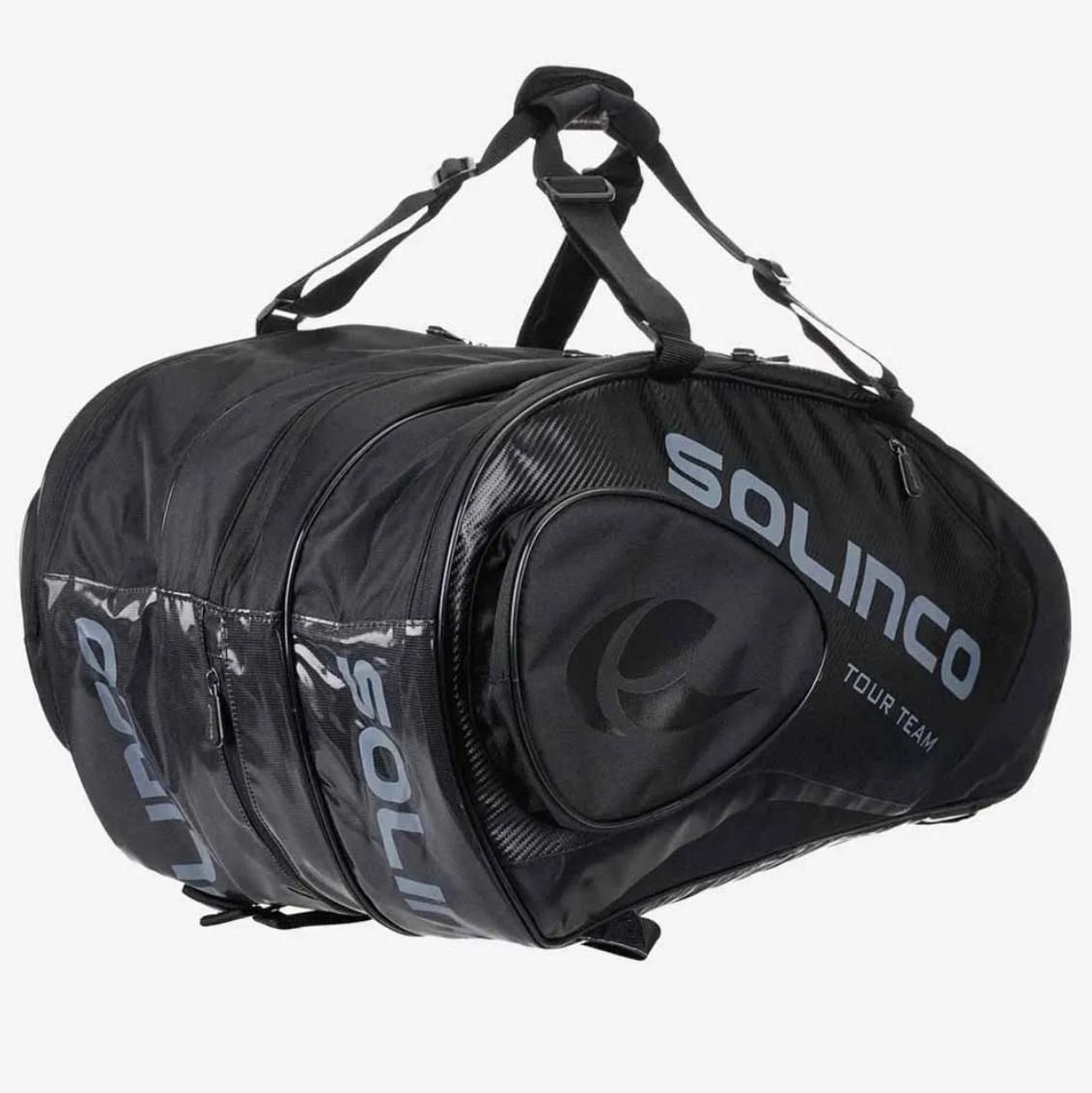 Solinco 15-Pack Tour Team Tennis Racquet Bag Blackout