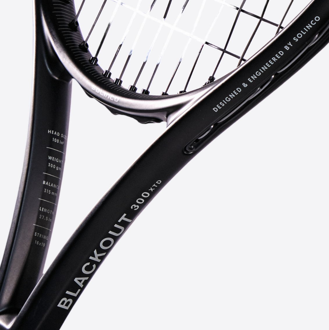 Solinco Blackout 300 XTD 27.5. Free Strings & Stringing