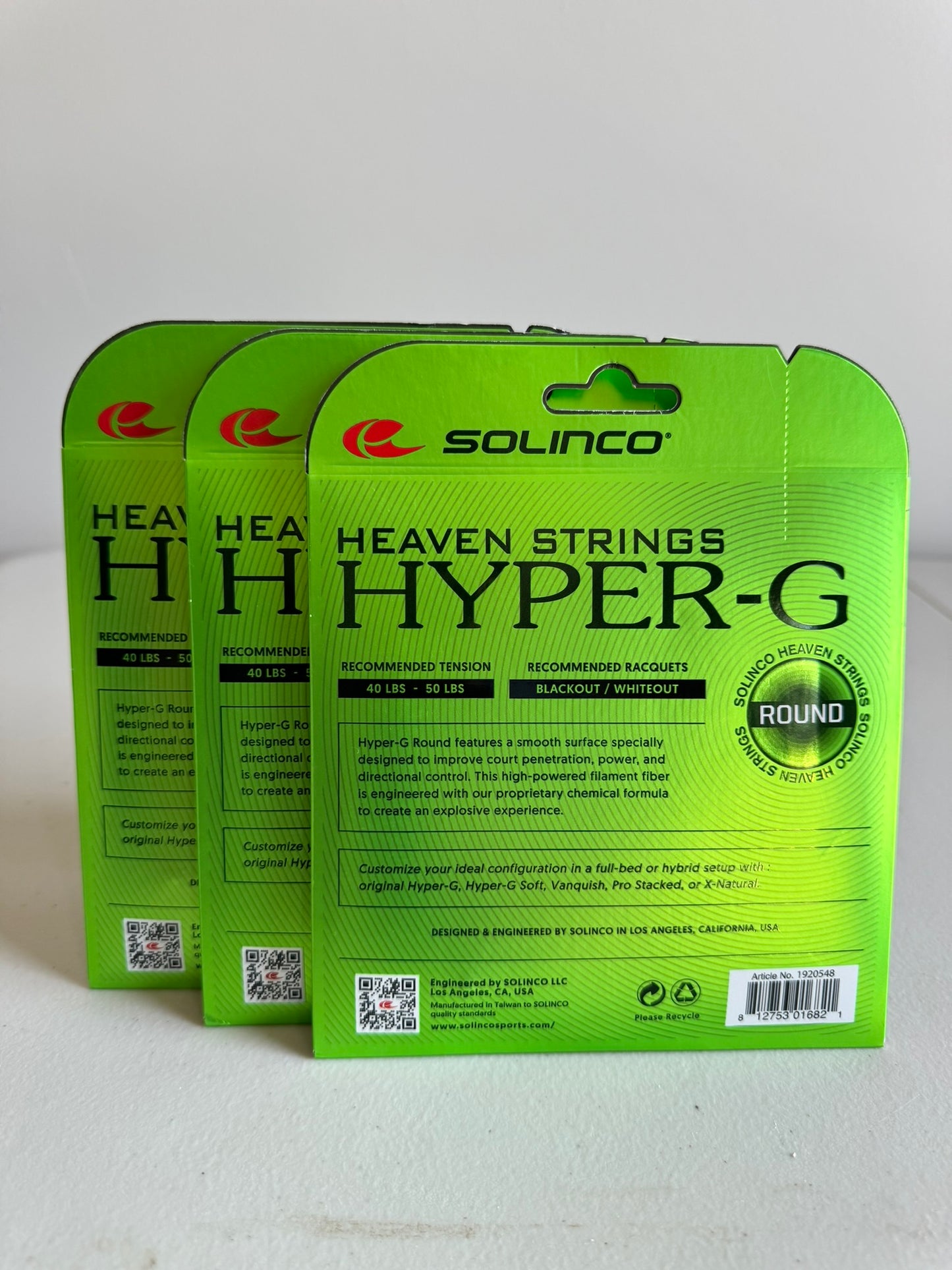 3 Sets SOLINCO HYPER-G ROUND 17 gauge / 1.20mm