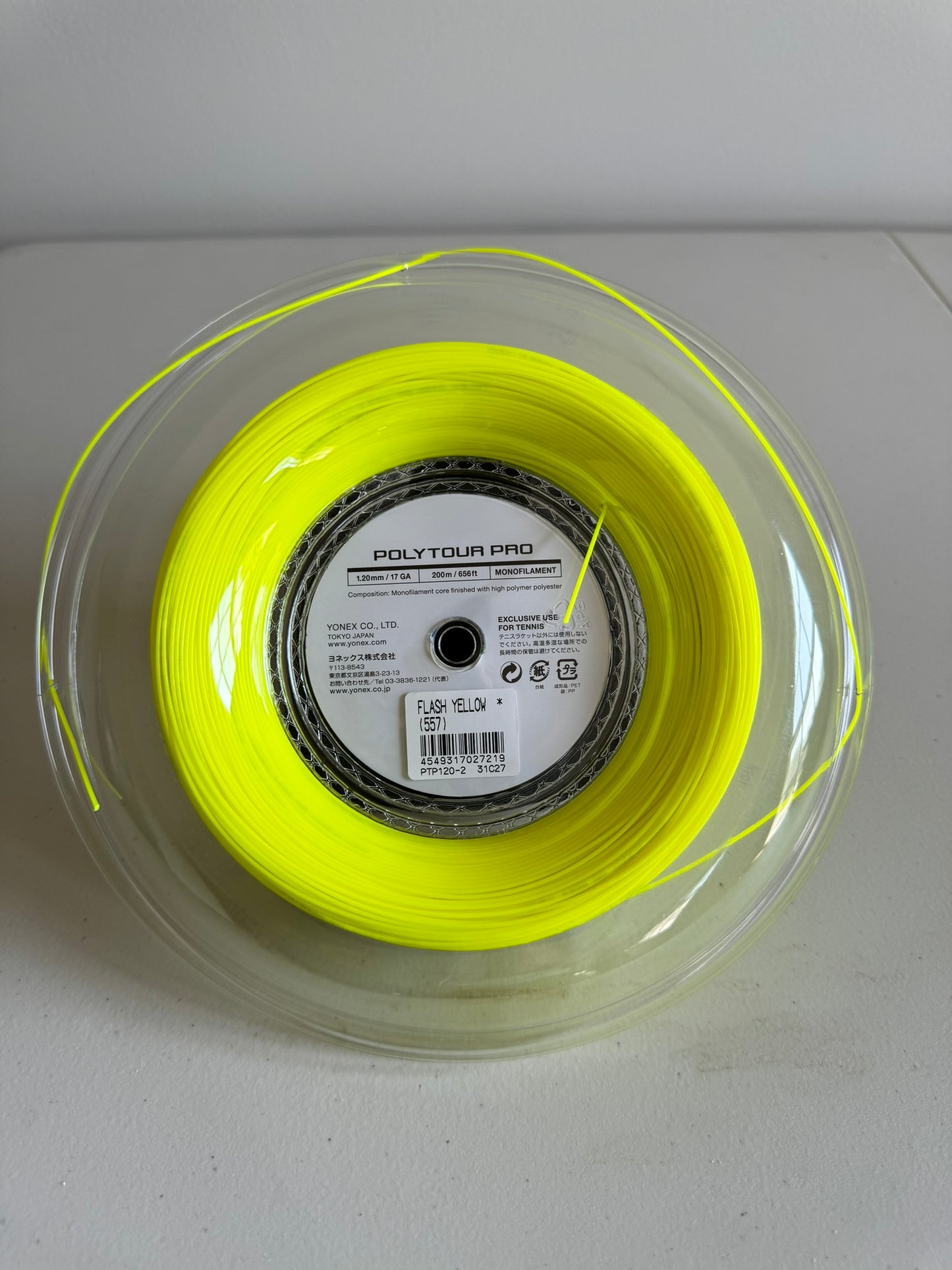 Yonex Poly Tour Pro 17 Reel (1.20mm PTP 120 Tennis String) Full 200m 656ft.