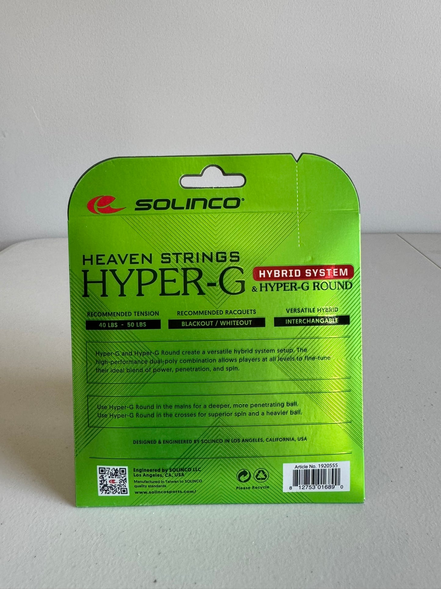 Solinco HYPER-G Hybrid System Set