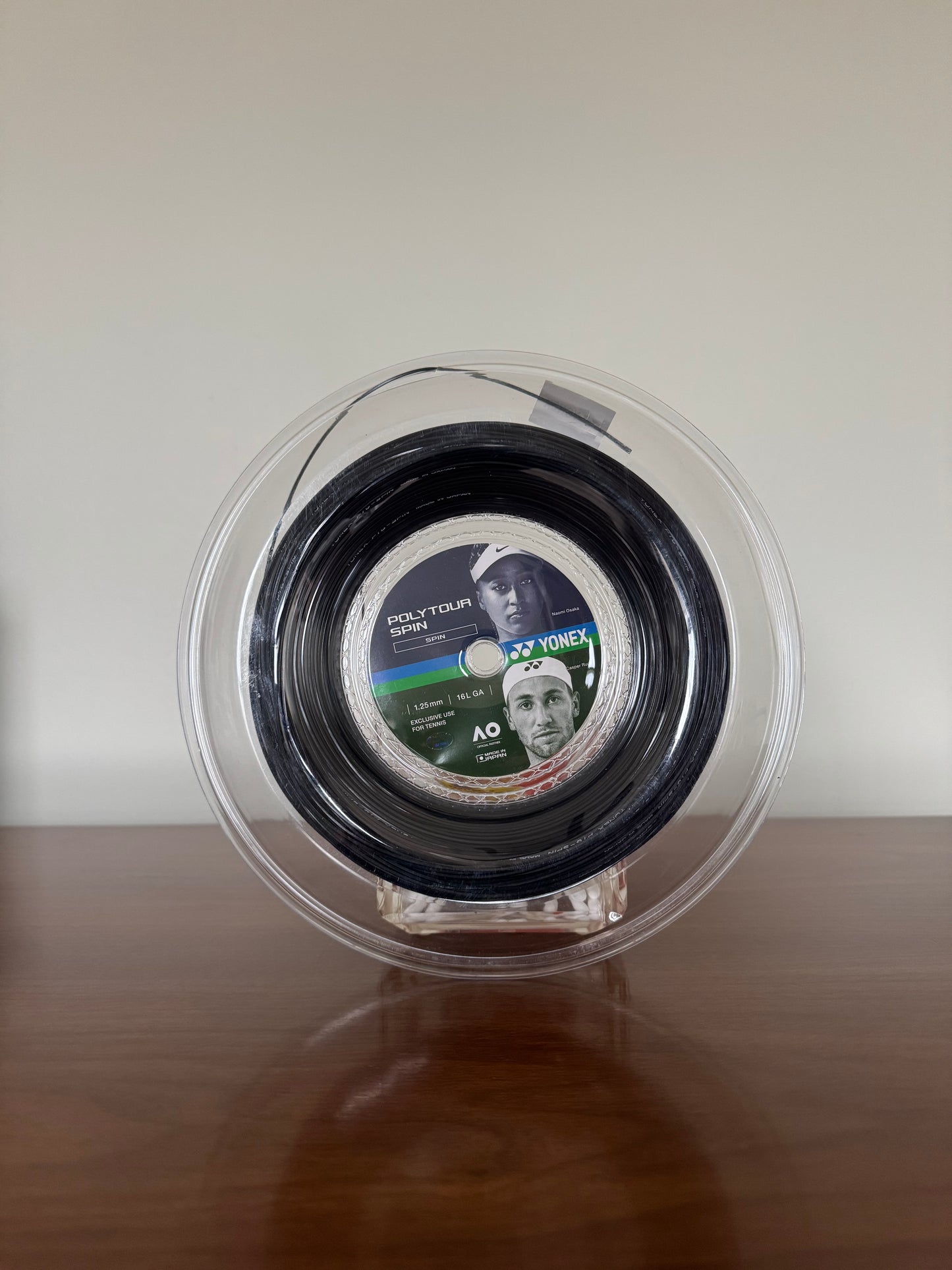 Yonex Poly Tour Spin 16L Reel | 1.25mm PTS 125 Tennis String | Full 200m