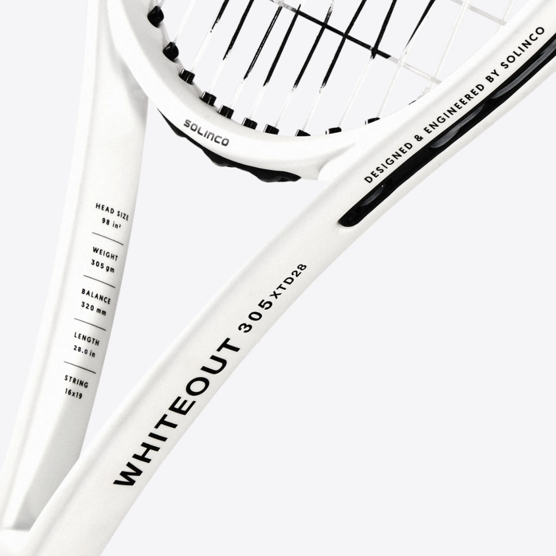 Solinco WHITEOUT 305 XTD 28. Free Strings + Stringing